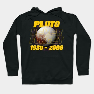 Pluto Never Forget Synthwave Neon Style Hoodie